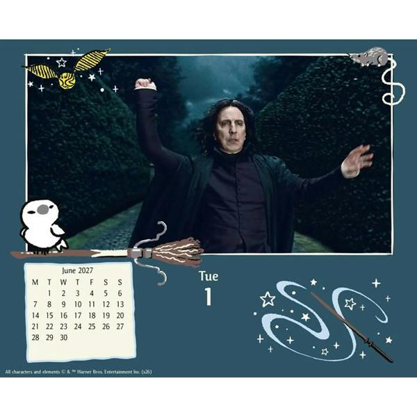 Harry Potter Desk Calendar 2027, Desk Calendars, Day To View, Entertainment, Gift