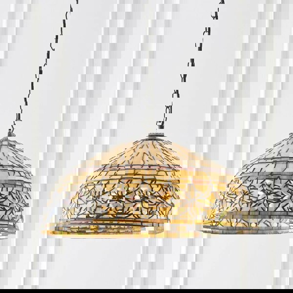 Tiffany Glass Hanging Ceiling Pendant Light Floral Autumn Lamp Shade i00071 Loops