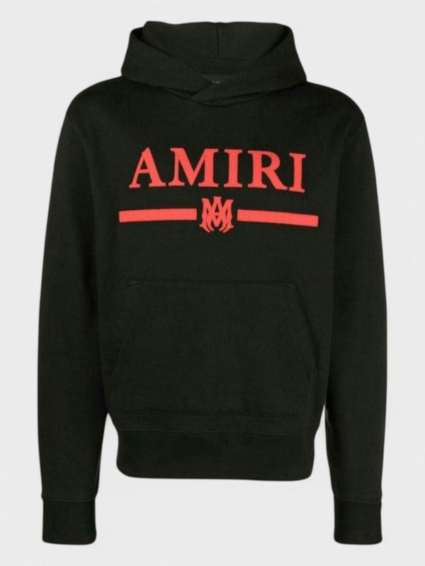 Amiri Bar Logo Hoodie Black/Red - Supplied FashionAmiri
