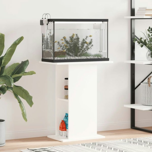 Berkfield Aquarium Stand White 60.5x36x72.5 cm Engineered Wood