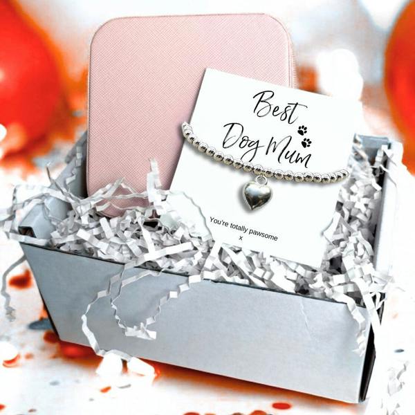 Aye Do Gifts Best Dog Mum Bracelet & Jewellery Box Gift