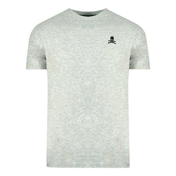 Philipp Plein Skull And Crossbones Logo Underwear T-Shirt - Grey