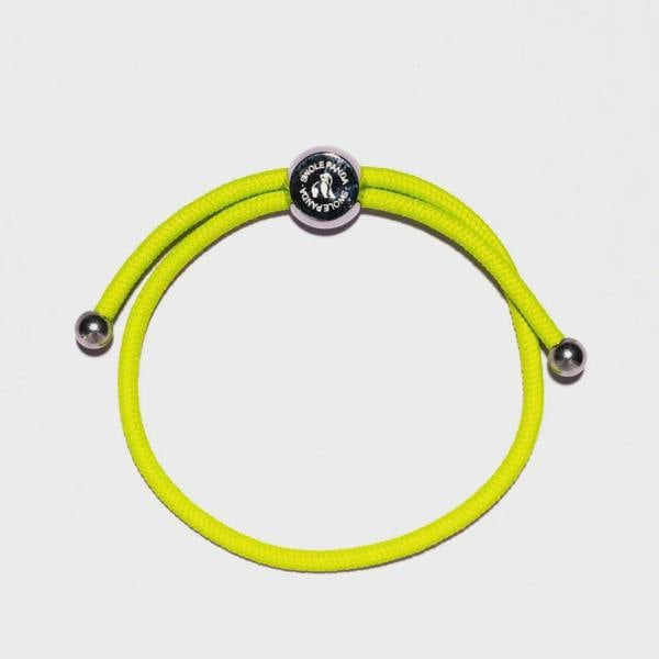 Swole Panda Woven Bracelet - Lime Green