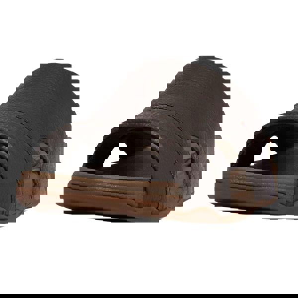 Fit Flop Mens Freeway Leather Pool Sliders - Brown - 