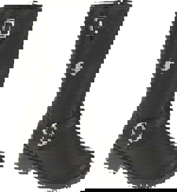 Harley-Davidson Harley Davidson Randy 12" Mens Leather Zip Up Biker Ankle Boots