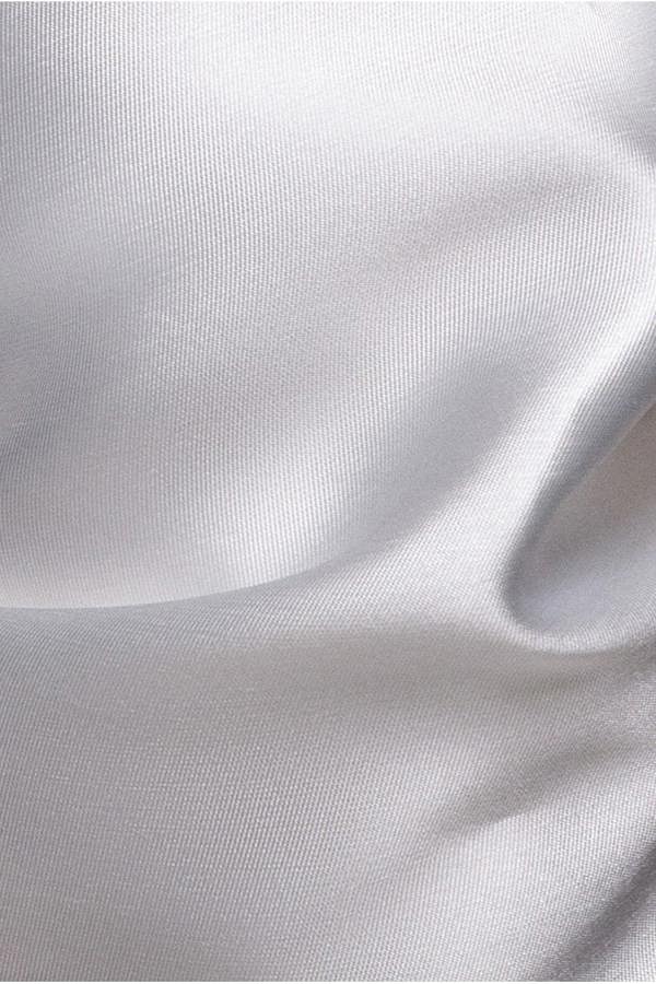 Off Shoulder Back Satin Bow Scuba Mini Dress - White DR4713