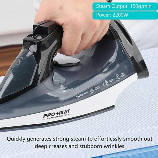 Havendro Electric Steam Iron Non-Stick Soleplate Dry/Steam Iron Adjustable Temp