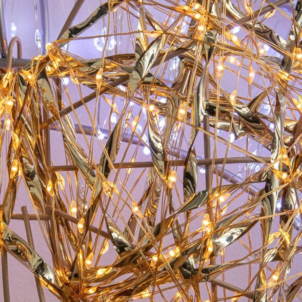 Samuel Alexander 50cm Galaxy Christmas Wreath with 1440 Cool White & Antique White LEDs