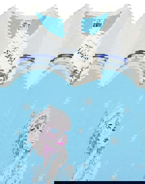 Disney Girls Blue Elsa Short Sleeve Nightdress