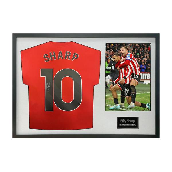 Billy Sharp Signed Sheffield United Shirt Classic Frame