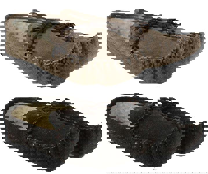 Carrera Mens Soft Soled Suede Moccasins Lined Moccs Slippers