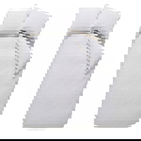Bianca 180 Thread Count Waffle Cotton Circle Duvet Cover Set