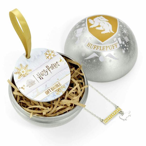 The Carat Shop Harry Potter Hufflepuff Gift Bauble with House Necklace
