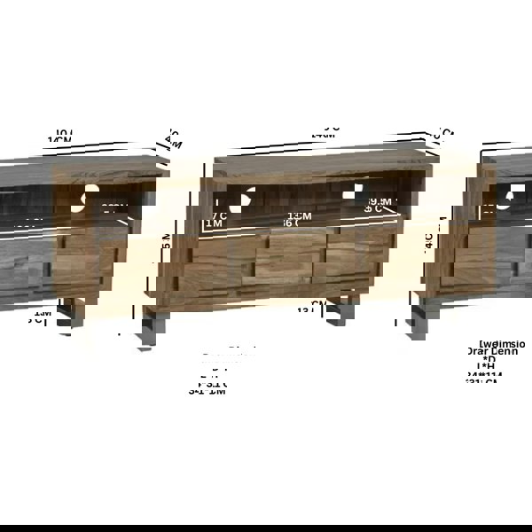 IH Design Knott Live Edge Large Media Unit