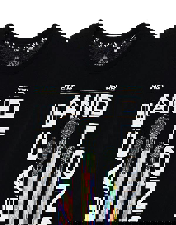 Star Trek Mens Black Peace and Long Life Short Sleeved T-Shirt