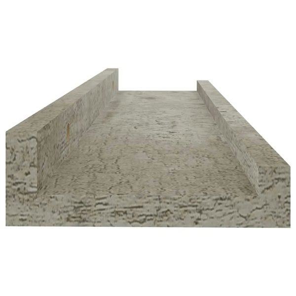 Berkfield Wall Shelves 4 pcs Concrete Grey 40x9x3 cm