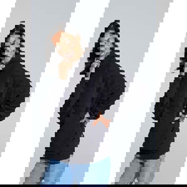 Animal Womens Idol Drop Shoulder Hoodie - Jet Black