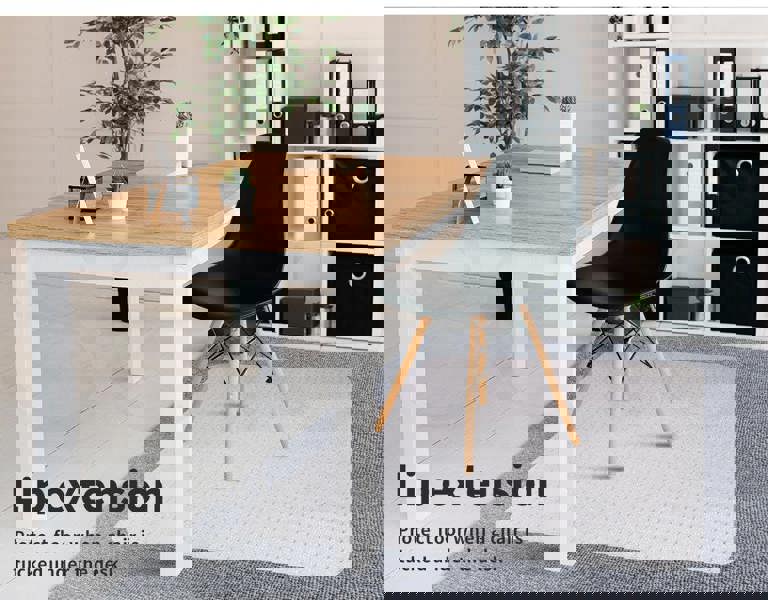 Marlow PVC Chair Mat Office Carpet Floor Protectors Non Slip Computer 120X90cm