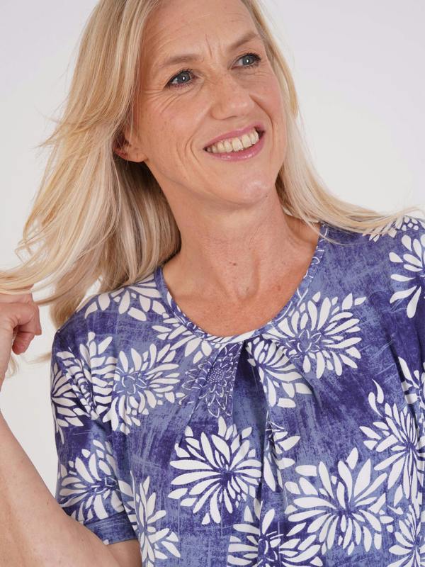 TIGI Batik Floral Print Dress