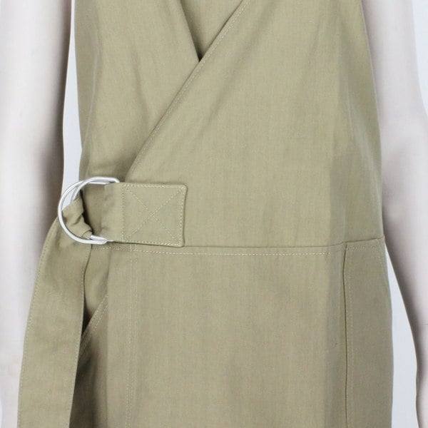 Raey long day dress in a luxurious black twill cotton