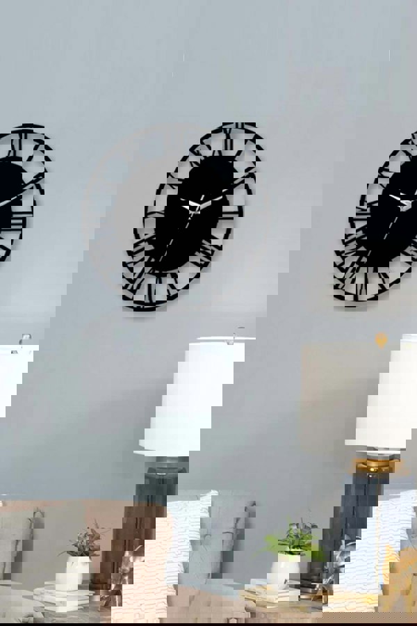 Living and Home D30Cm Spataro Silent Wall Clock