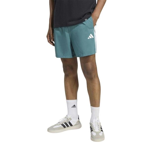 Adidas Mens 3 Stripes Shorts - Teal - 