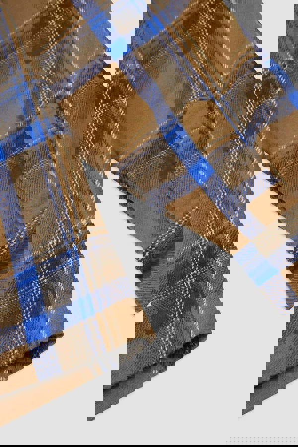 ENORSIA Men's Yarn Dyed Flannel Shacket