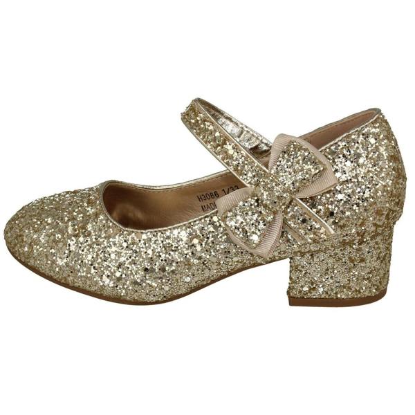 Spot On Girls Spot On Block Heel Party Shoes H3086