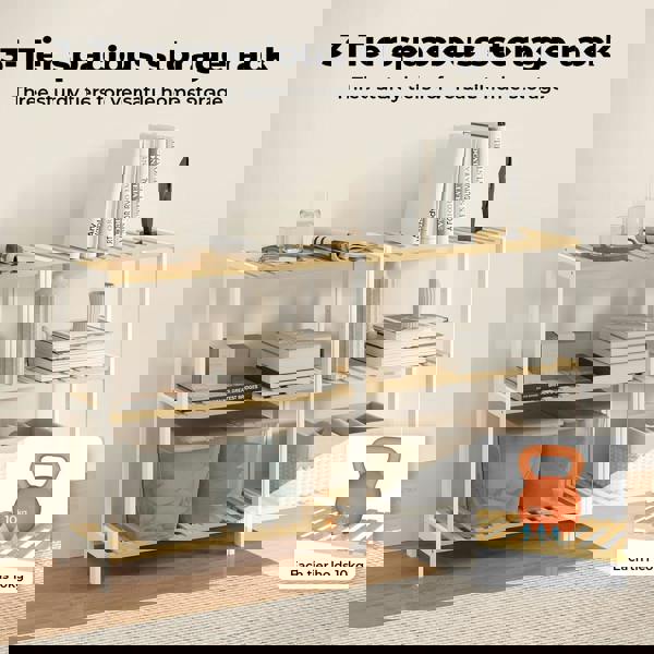 Levede Bamboo Storage Shelf 3-Tier  Organiser Shelving Unit Stand Shoe Rack