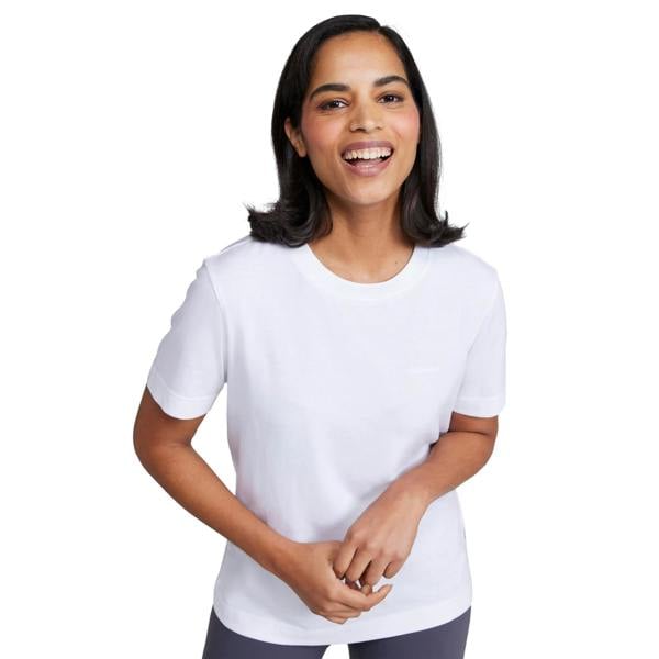 Animal Womens/Ladies Plain T-Shirt - White - 