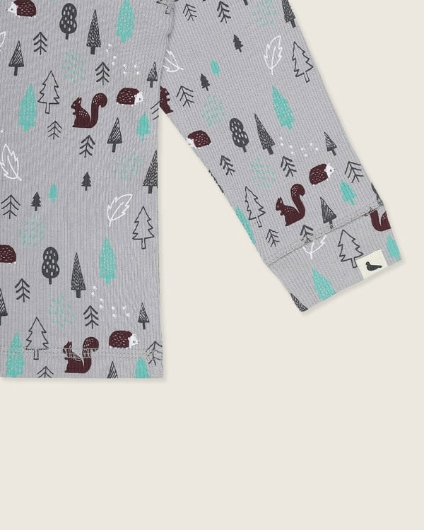 Printed organic cotton kids long-sleeve t-shirt