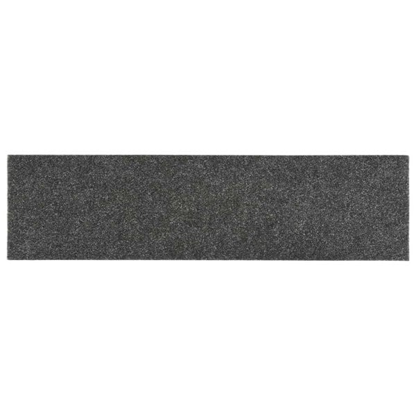 Berkfield Self-adhesive Stair Mats Rectangular 15 pcs 76x20 cm Grey Brown