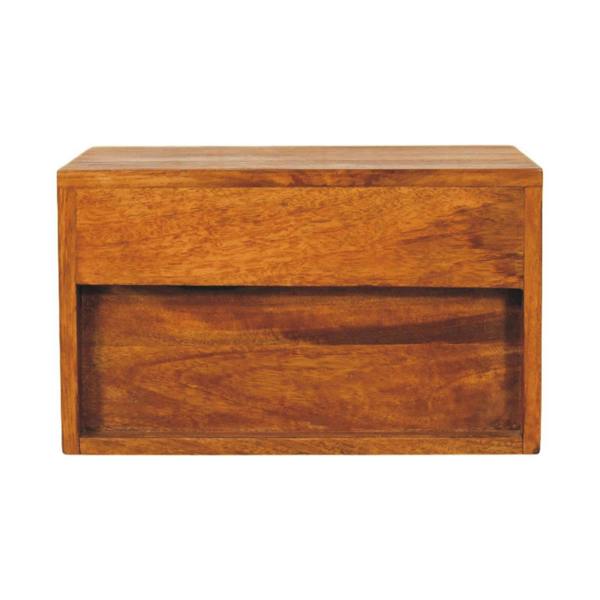 Artisan Furniture Solid Wood Turned Pillar Wall Nightstand