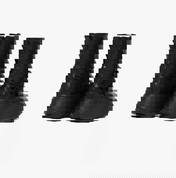 FitFlop F-MODE FOLDED-KNOT Womens Chelsea Boots Black