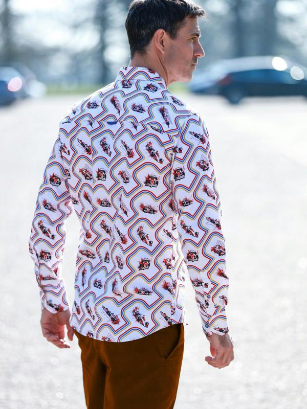Claudio Lugli 40 Years the Shunt Print Shirt
