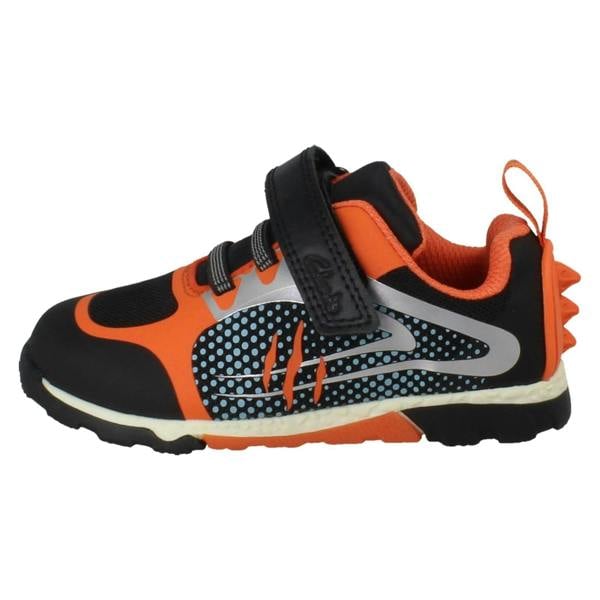 Clarks Boys Clarks Dinosaur Detail Casual Trainers Steggy2 Fly