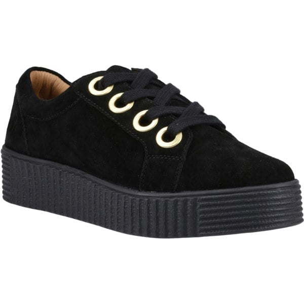 Hush Puppies Tamsin Suede Suede Women's Black Trainers