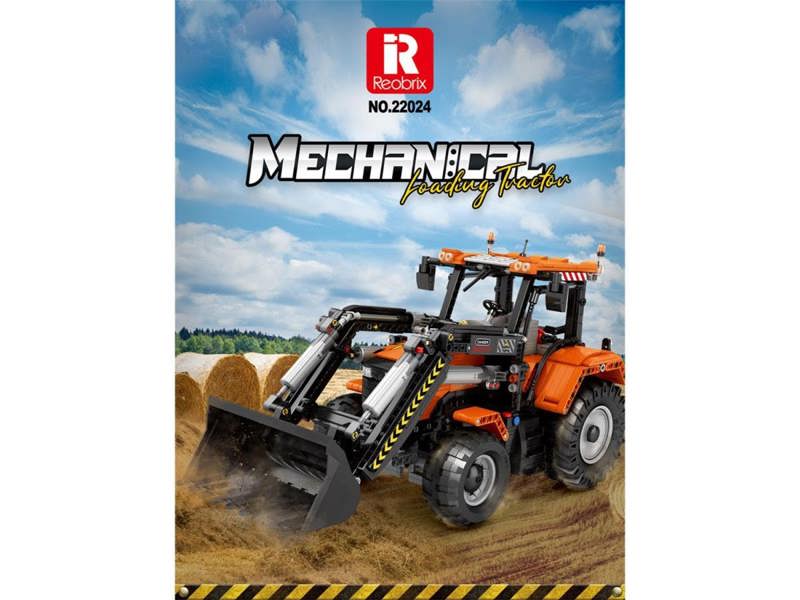 Reobrix RC Front Loader Tractor 1496pc Construction Set