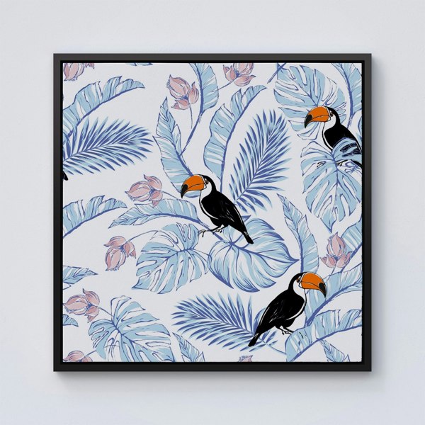 Warren Reed Tropical Toucan Framed Canvas