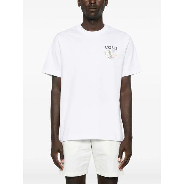 Casablanca Equipment Sportive Equipment Sportive Cotton T-Shirt   in  White