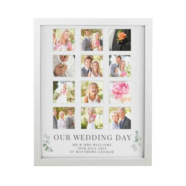 Personalised Wedding Multi Photo Frame - lifestyle shot