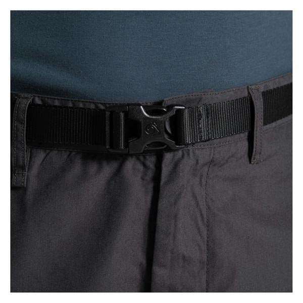 Craghoppers Mens Kiwi Peached Convertible Trousers - Black Pepper - 