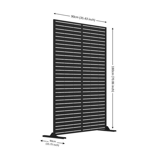 Nicoman Metal Indoor/Outdoor Privacy Screen 90cm x 180cm - Slats