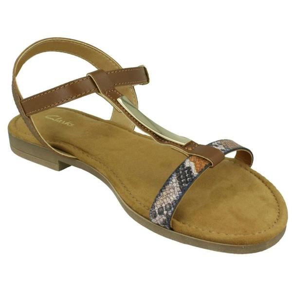 Clarks Ladies Clarks T-Bar Sandals Axelle Ray