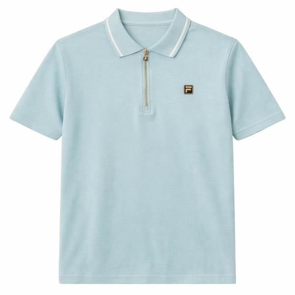 Fila Gold Lemar 2 Premium Zip Polo Sterling Blue