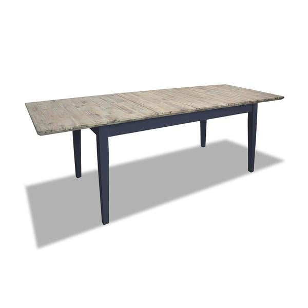 Statement Furniture Florence Rectangle Extending Kitchen Dining Table with Center Extension Leaves