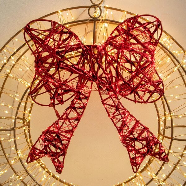 Samuel Alexander 38cm Galaxy Light Up Christmas Wreath with 960 LEDs & Timer
