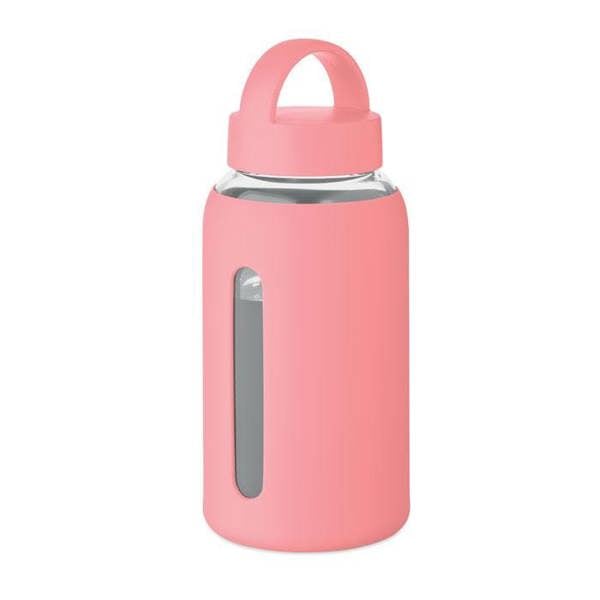 MidOcean Boris Borosilicate Glass 600ml Water Bottle - Baby Pink - 