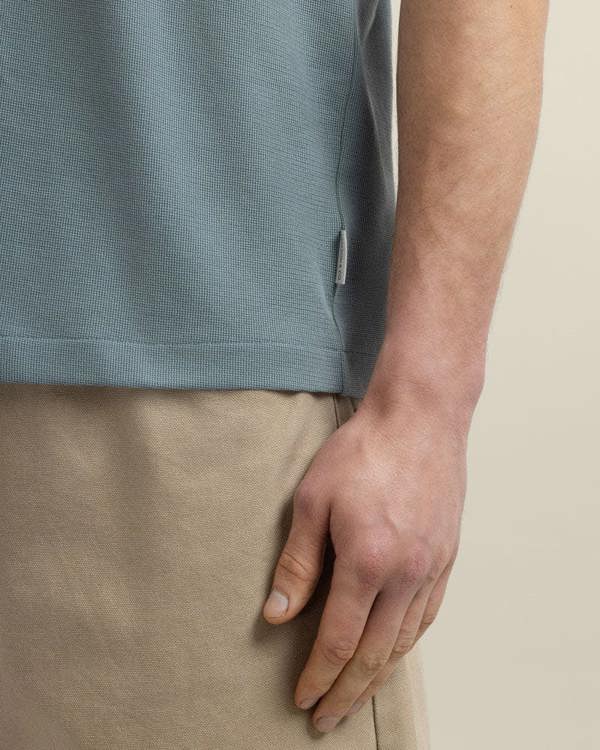 Larsson & Co Jeppe - Textured Panelled T-Shirt