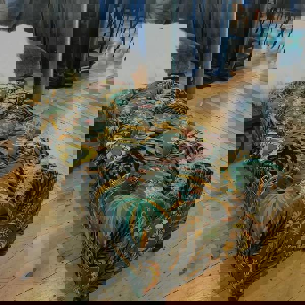 Rectangle handmade buttoned storage bench UK plain velvet
